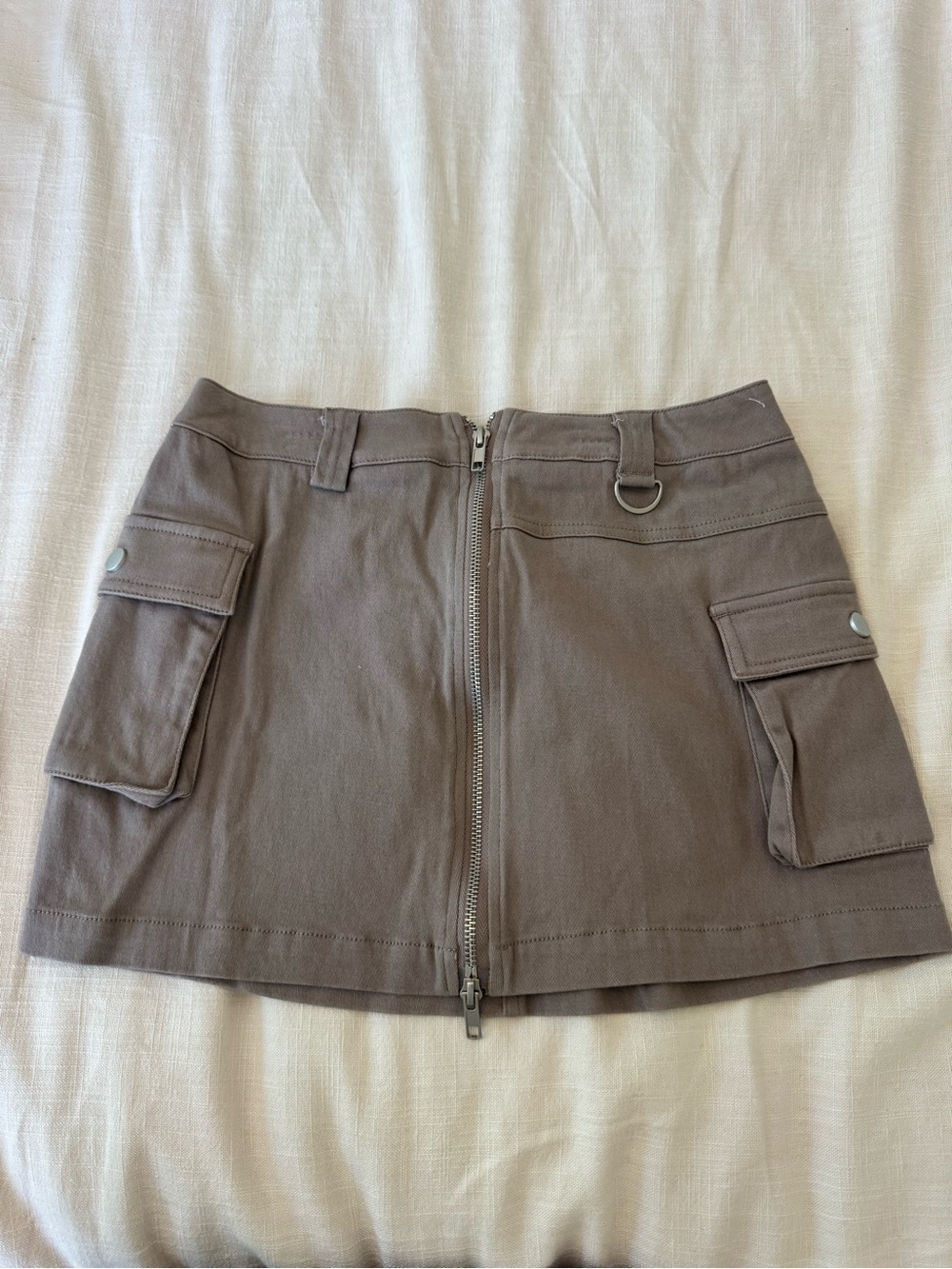 Charlotte Russe Taupe Cargo Mini Skirt